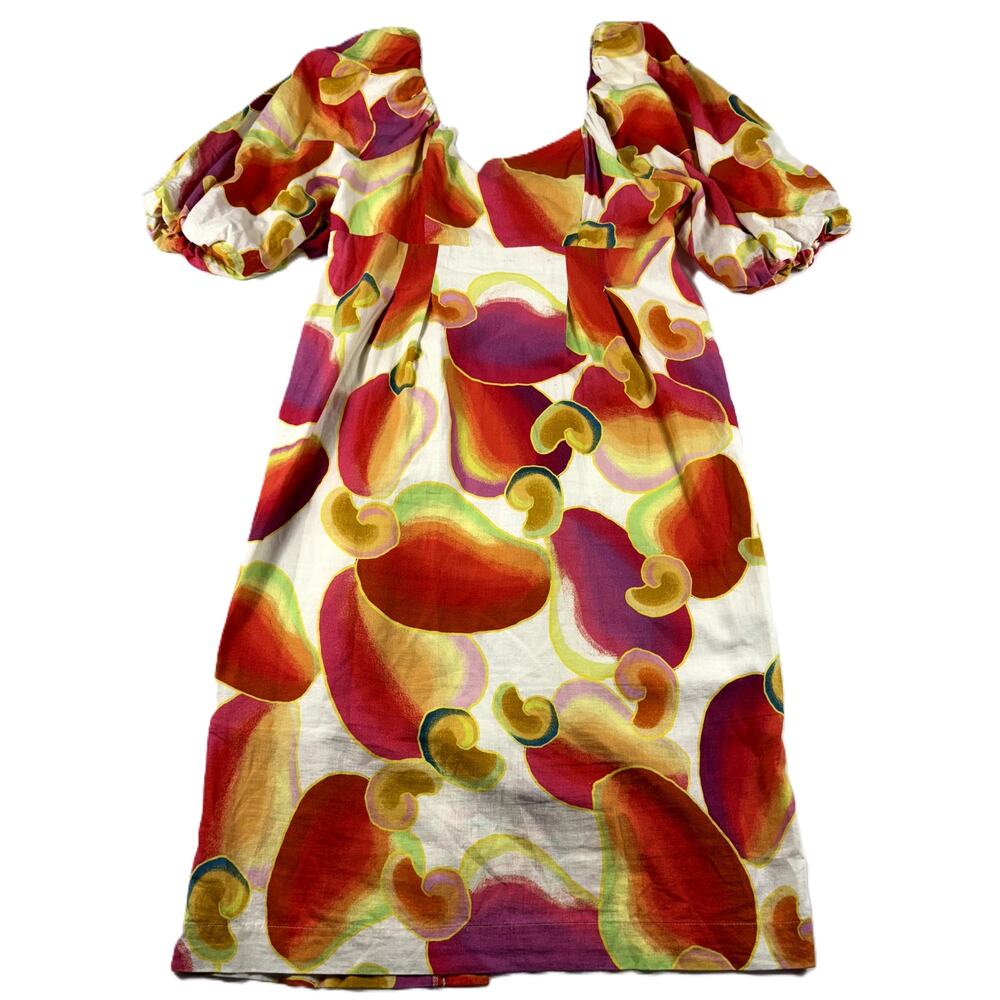 Farm Rio Cashew Juice print midi dress size L - Picture 3 of 10